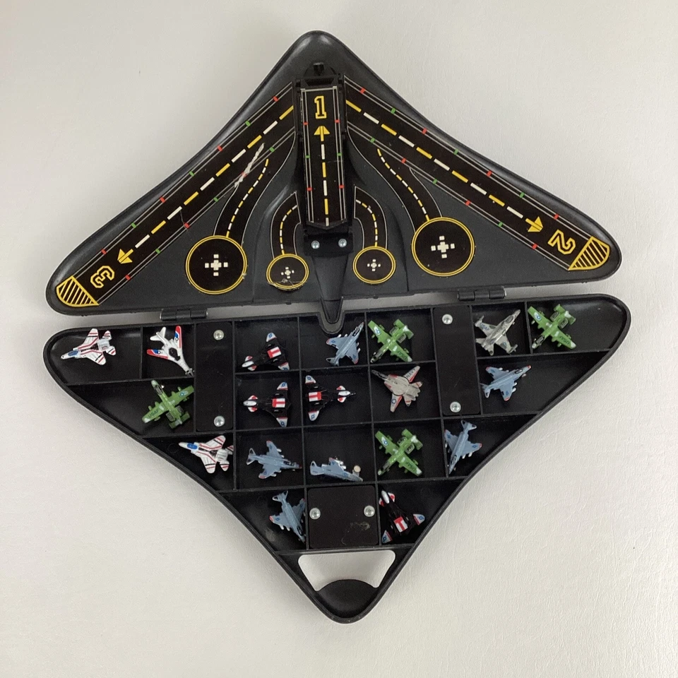 Imperial Diecast Mini Aircraft Metal Military Planes w Case Lot Vintage 1989 80s - Image 2 of 4