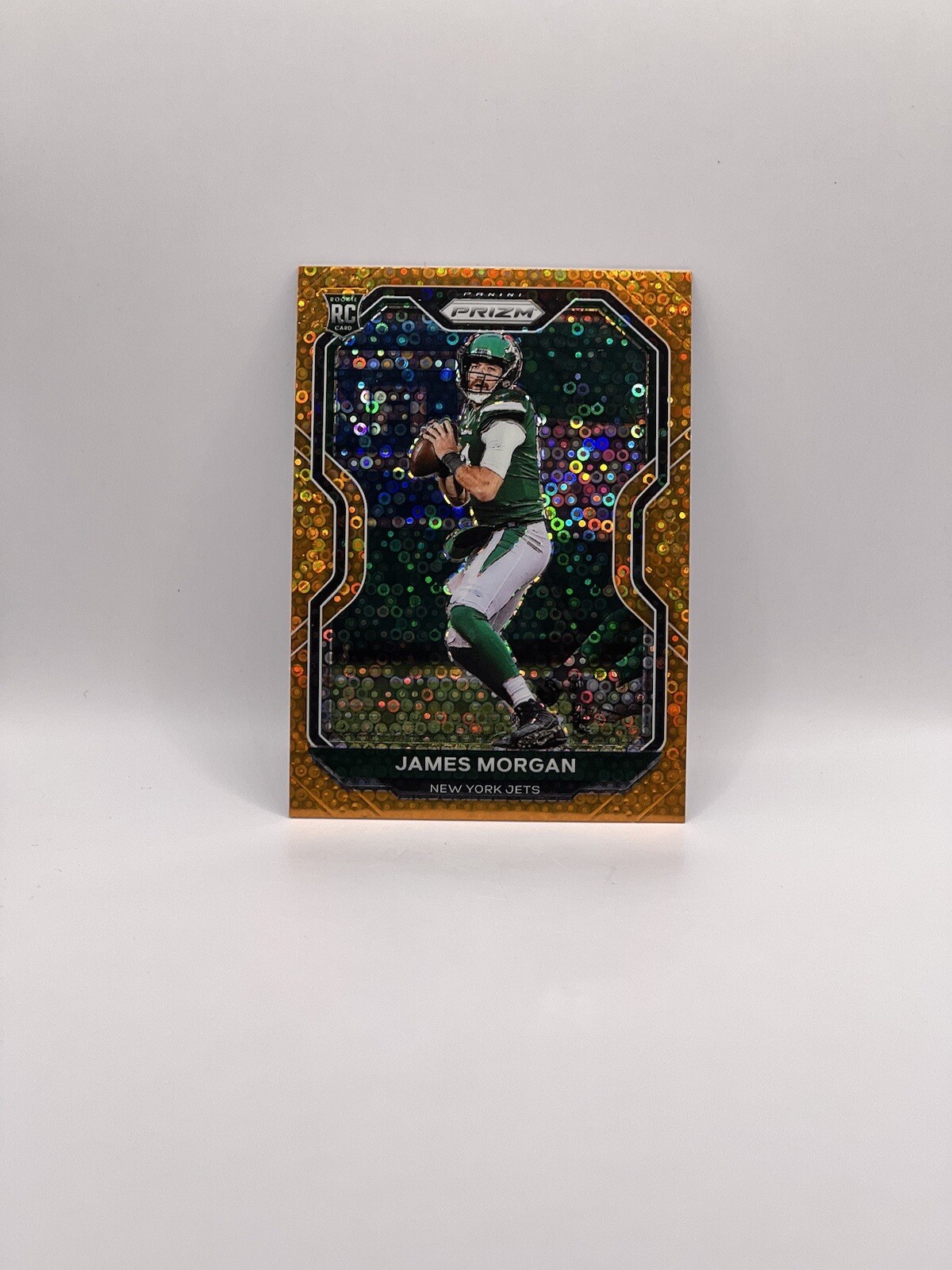 2020 Panini Prizm Orange Disco #356 James Morgan New York Jets Football Card RC