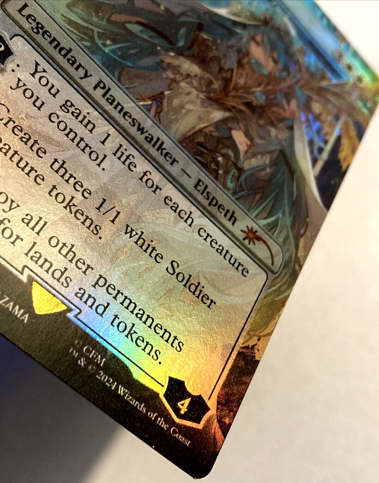 MTG Miku, Divine Diva - Elspeth Tirel RAINBOW FOIL Secret Lair Drop 1585 NM - Image 3 of 4