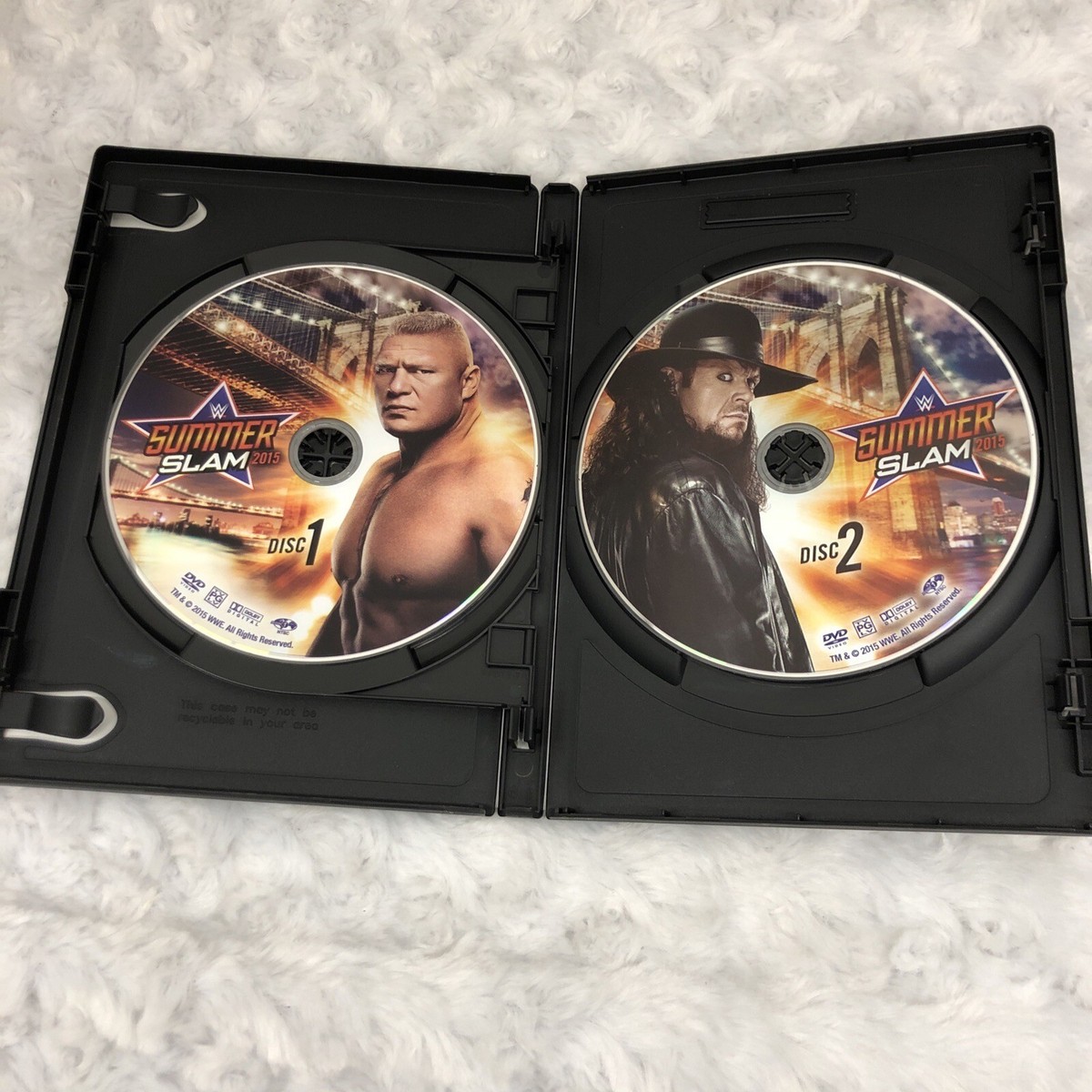 WWE: Summerslam 2015 (DVD, 2015, 2-Disc Set) Brock Lesnar vs