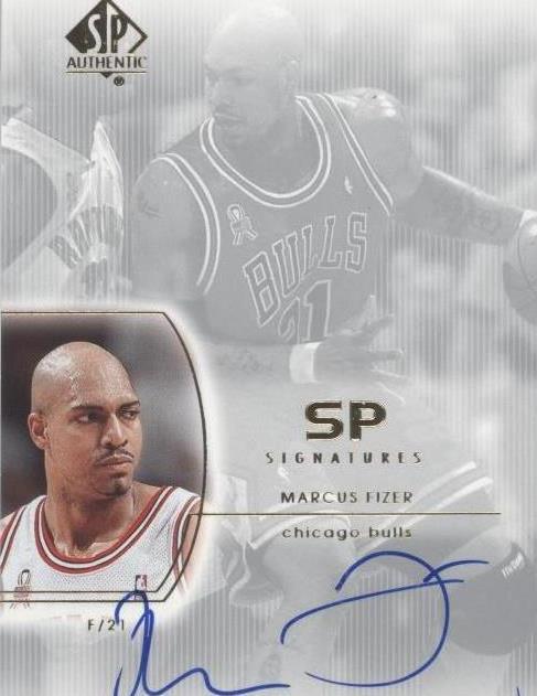 2002-03 SP Authentic - Marcus Fizer #MF - 1 of 2