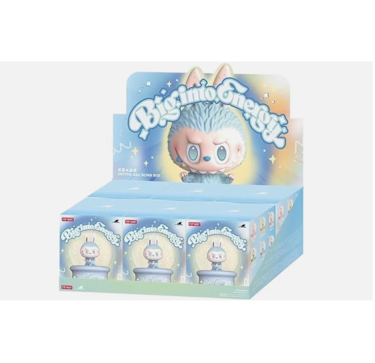 POPMART 100% Authentic Big Into Energy Labubu Snow Globe