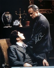 Al Pacino Autographed w/ Marlon Brando THE GODFATHER 16x20 Photo ASI Proof