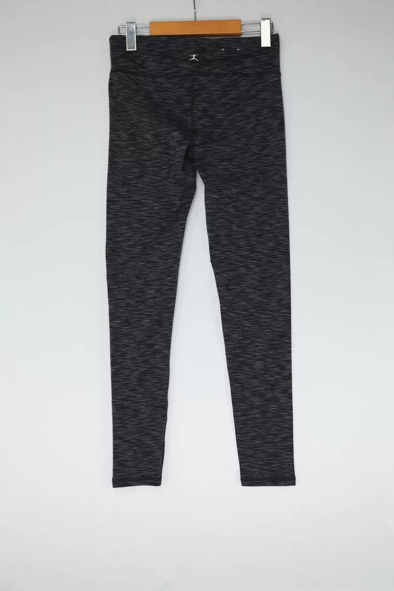 Danskin Leggings Heather Size S 26 Black Gray Womens Yoga Pants