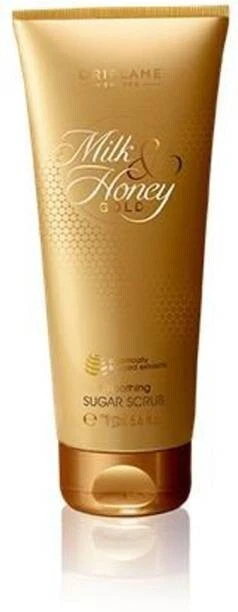 Exfoliante de azúcar suavizante dorado con leche y miel Oriflame Sweden - Exfoliante de 75 g (75 g) Foto 3 de 3