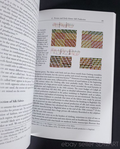 BOOK Silk for the Vikings Norway medieval trade textile history Oseberg burial - Picture 3 of 7