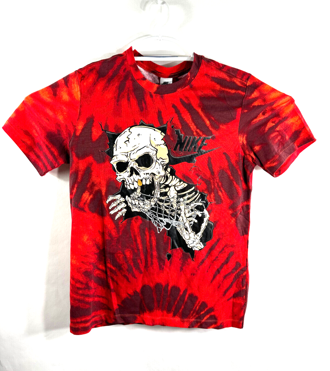 nike red tie dye shirt