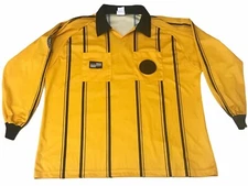 Official United States Soccer Federation Sport Referee Shirt Jersey XL Yellow