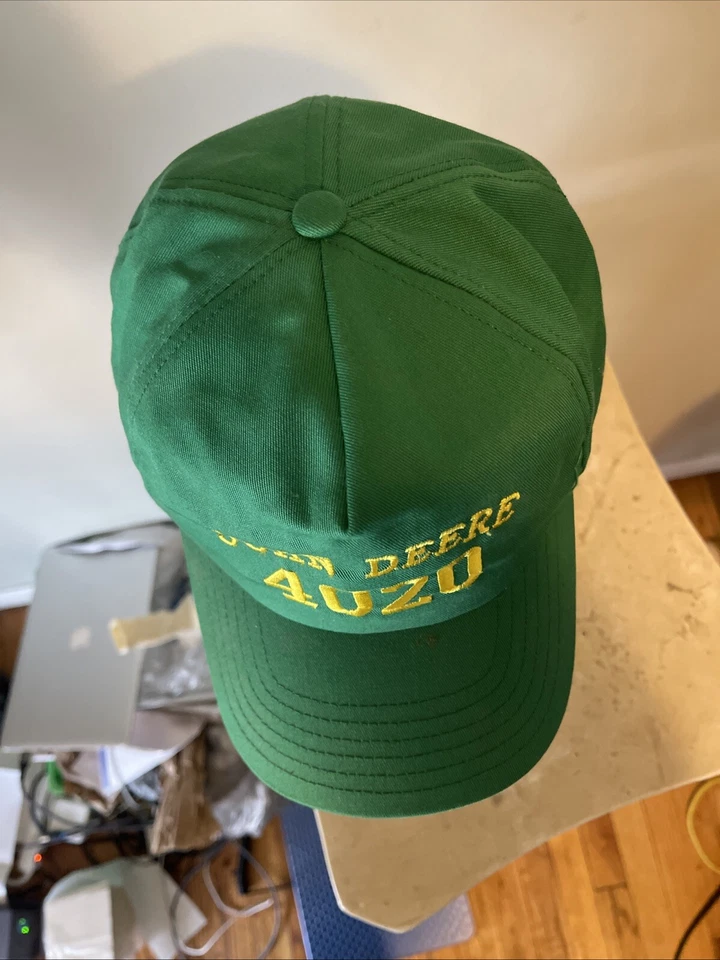 John Deer Cap One Size Fits All Adult 4020 Vintage Cotton Green Stitched - Image 4 of 4