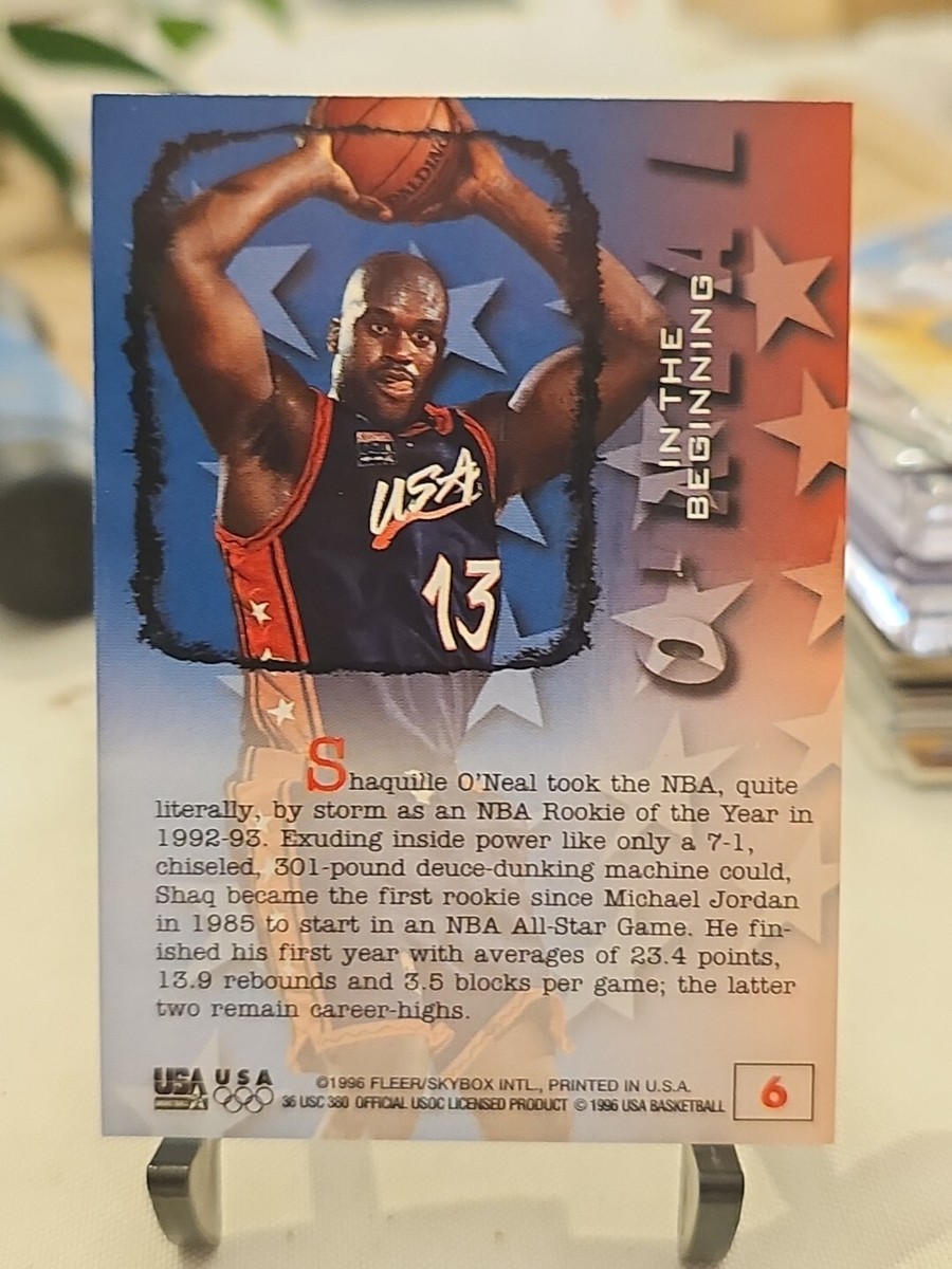 1996 Fleer Skybox USA Basketball Shaquille O'Neal In The Beginning