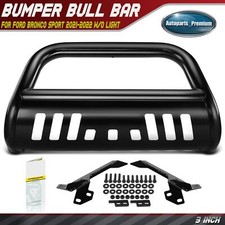 3 Black Bull Bar Bumper Grille Guard For Ford Bronco Sport 2021-2022 Wo Light