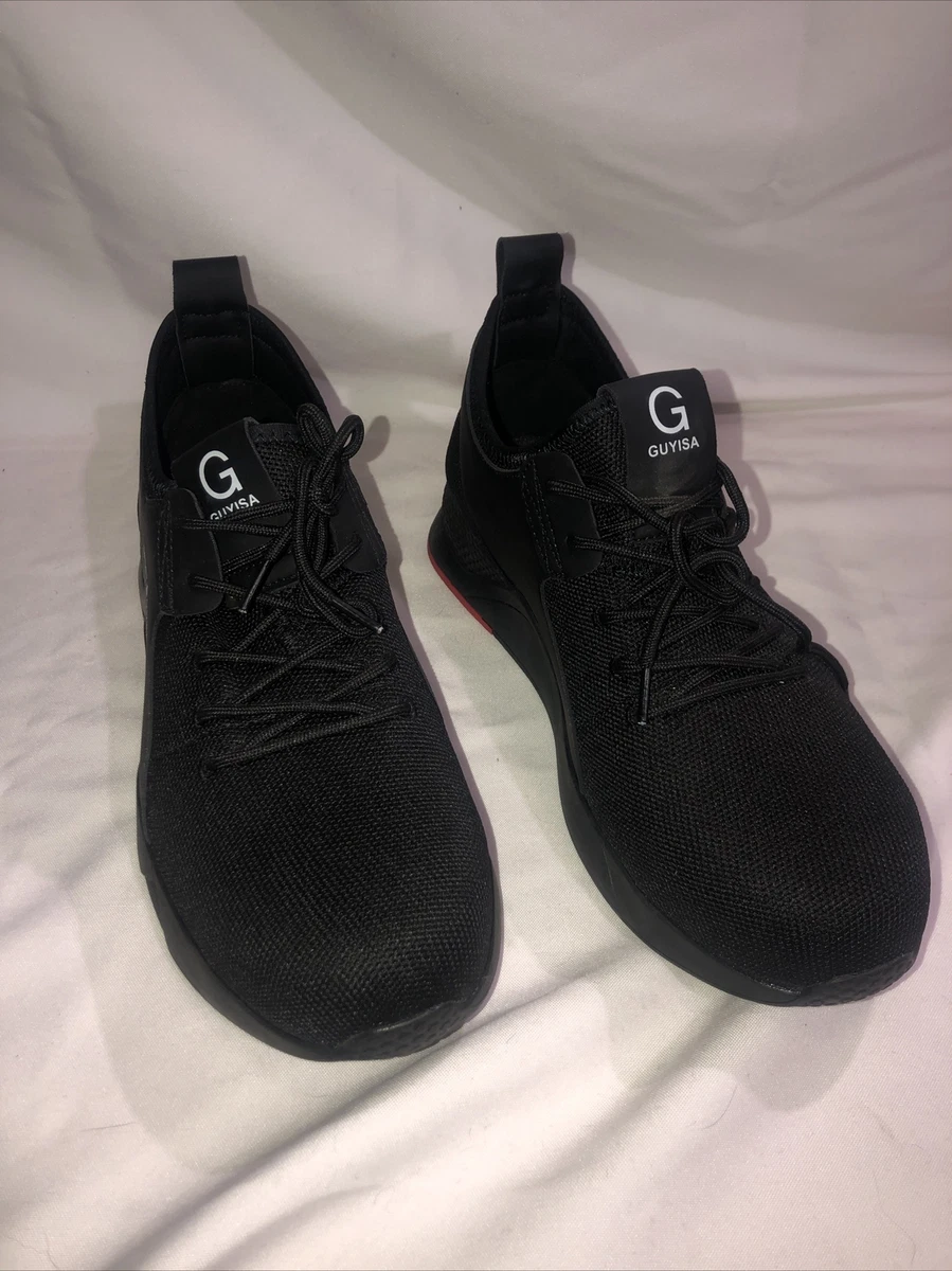 Men s Sport Guyisa Steel Toe Work Shoe Size 11.5 Black Security Size 290