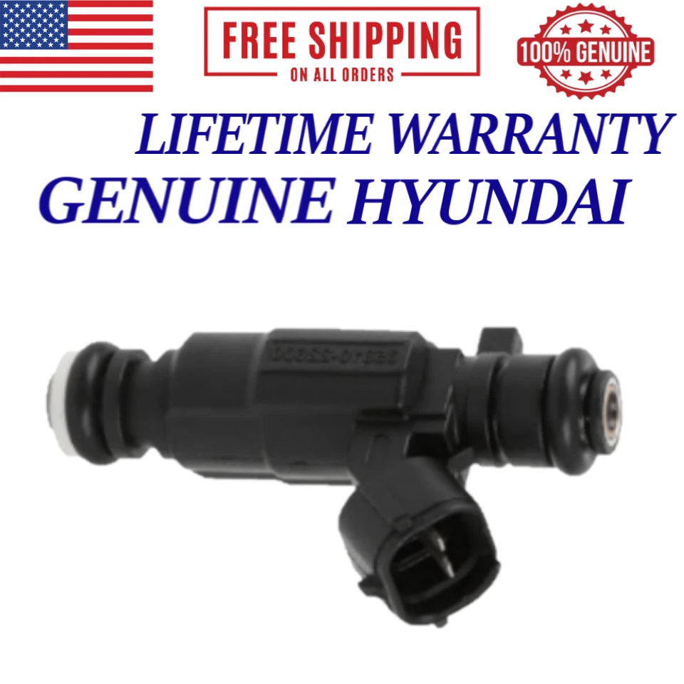 Paquete de 4 inyectores de combustible OEM para Hyundai Accent 2000-2005 1,5 L/1,6 L I4 Foto 2 de 3