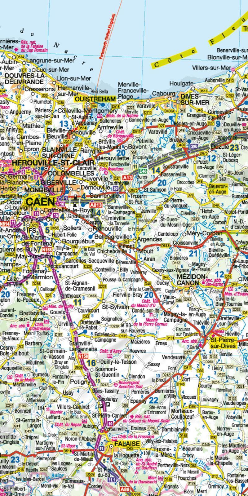 Thumbnail - Motourmaps Normandie Auto- Und Motorradkarte 1:300.000 | Motourmedia |