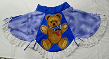 196 Square Dance Apron Skirt Valentine's Day with Teddy Bears and Hearts