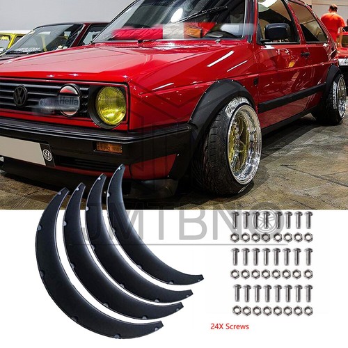 4Pcs 4.5" Car Fender Flares Wide Body Kit Wheel Arches For Volkswagen Golf MK2 eBay