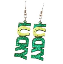St. Patrick Day Women's Fashion Earrings Irish Green Shamrock Earrings 6