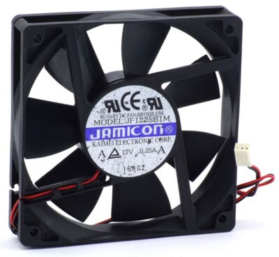 Jamicon JF0825B1MC Fan 120mm x 25mm Gehäuse Lüfter 3-Pin 2-Wire 0.25A DC 12V