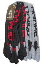 NEW MEN'S "ADIDAS 6 PACK SUPERLITE AEROREADY CREW SOCKS SHOE SIZE 6-12"