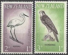 Timbres Oiseaux Nlle-Zélande 405/406 ** - 80461FQ