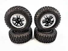 NEW Traxxas 2wd Slash Black & Silver 12mm Wheels & BF Goodrich Tires Ford Raptor