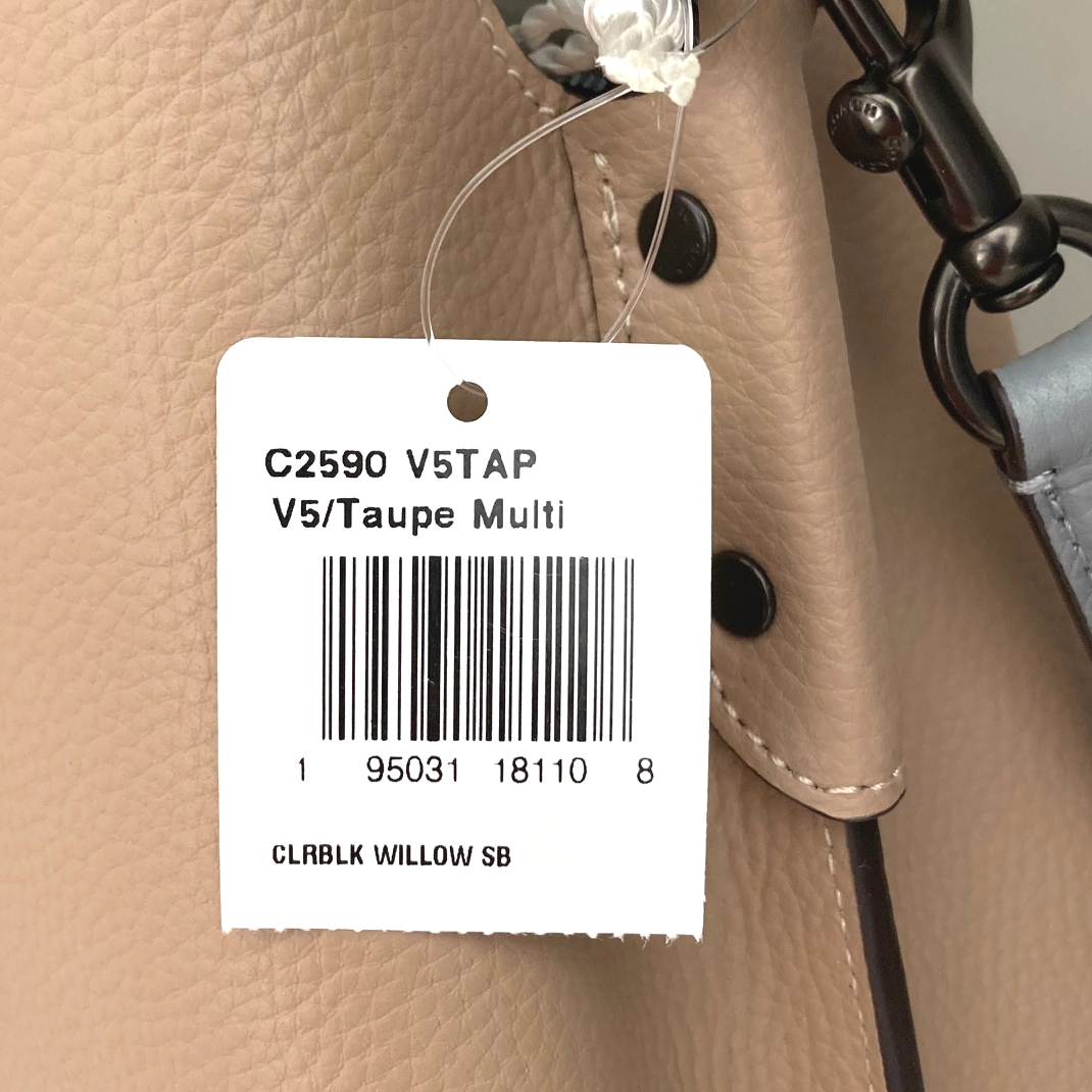 NWT Coach C2590 Willow Shoulder Bag Taupe Multi beige Crossbody | eBay