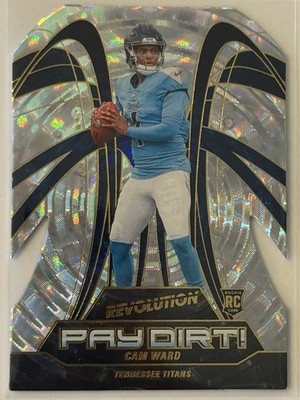 CAM WARD 2025 Panini Revolution #4 FRACTAL Pay Dirt! Rookie RC Titans SP