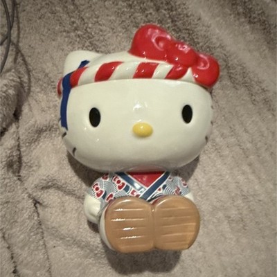 Sanrio Hello Kitty Ceramic Cookie Jar with Lift-Off Lid Collectible