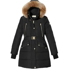 MICHAEL Michael Kors Women's Down Winter Coat With Hood