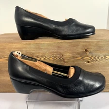 Easy Spirit Leather Comfort Shoe Wedges Womens SZ 8.5 Classy Career Travel Twee 