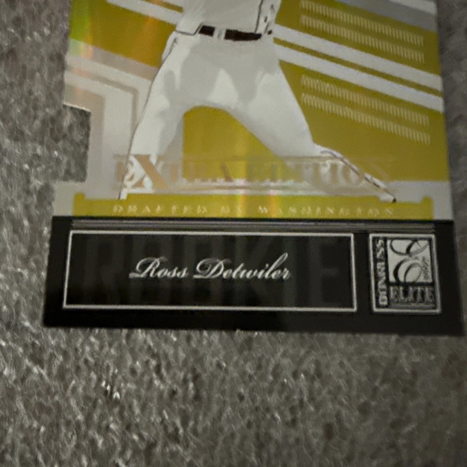 2007 Donruss Elite Extra Edition Status Gold Die Cut #131 Ross Detwiler /25 - Image 2 of 4