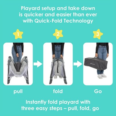 Baby Trend Comet Quick-Fold Playard with Hanging Bassinet NEW | eBay