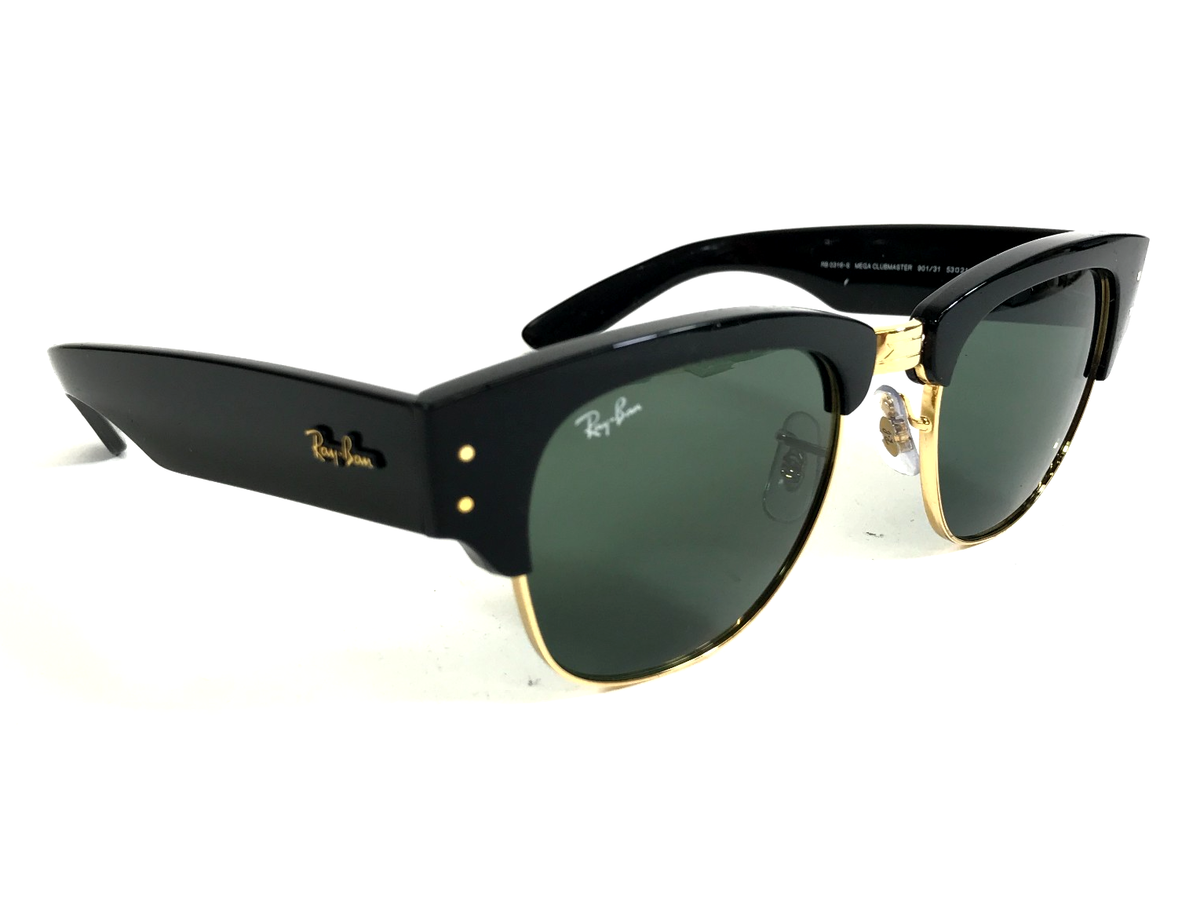 Ray-Ban Sunglasses RB0316-S MEGA CLUBMASTER 901/31 Black Gold w/ G-15 Lens 53 mm Ray-Ban Sunglasses MEGA CLUBMASTER RB0316-S 901/31 Black  main image 3
