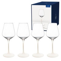 Villeroy & Boch Weissweinglas Manufacture Rock Blanc 4-Teilig