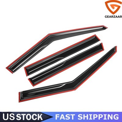 Side Window Visors Sun Rain Guard for Mitsubishi Outlander 2022 2023 2024 Black
