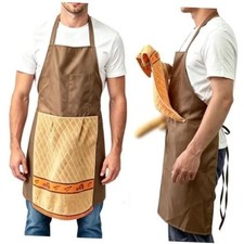 Funny Chef Prank Apron for Men, Novelty Surprise Cooking Gag Gift  Brown