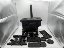 Vintage Crescent Cast Iron Toy Stove Miniature Dollhouse Accessories