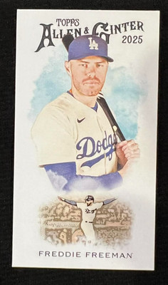 FREDDIE FREEMAN 2025 Topps Allen & Ginter 1889 Mini #N222-5 Los Angeles Dodgers