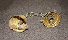 BRASS CEILING FIXTURE WITH 3 1/4" FITTER SHADE HOLDER #8006 — photo 3