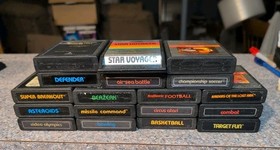 Atari 2600 7800+ Lot Of 18 Tested Games With Boxes And Manuals 