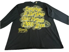 Shaka Wear Black Throja Couture Streetwear 4XL T-Shirt Long Sleeves Graffiti