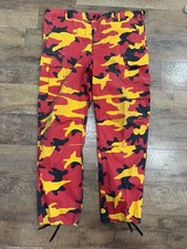 Rothco BDU Military Camo Cargo Pants Mens XL Orange Camouflage Tactical
