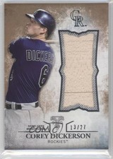 2015 Triple Threads Unity Single Jumbo Relics Sepia 13/27 Corey Dickerson 0f8