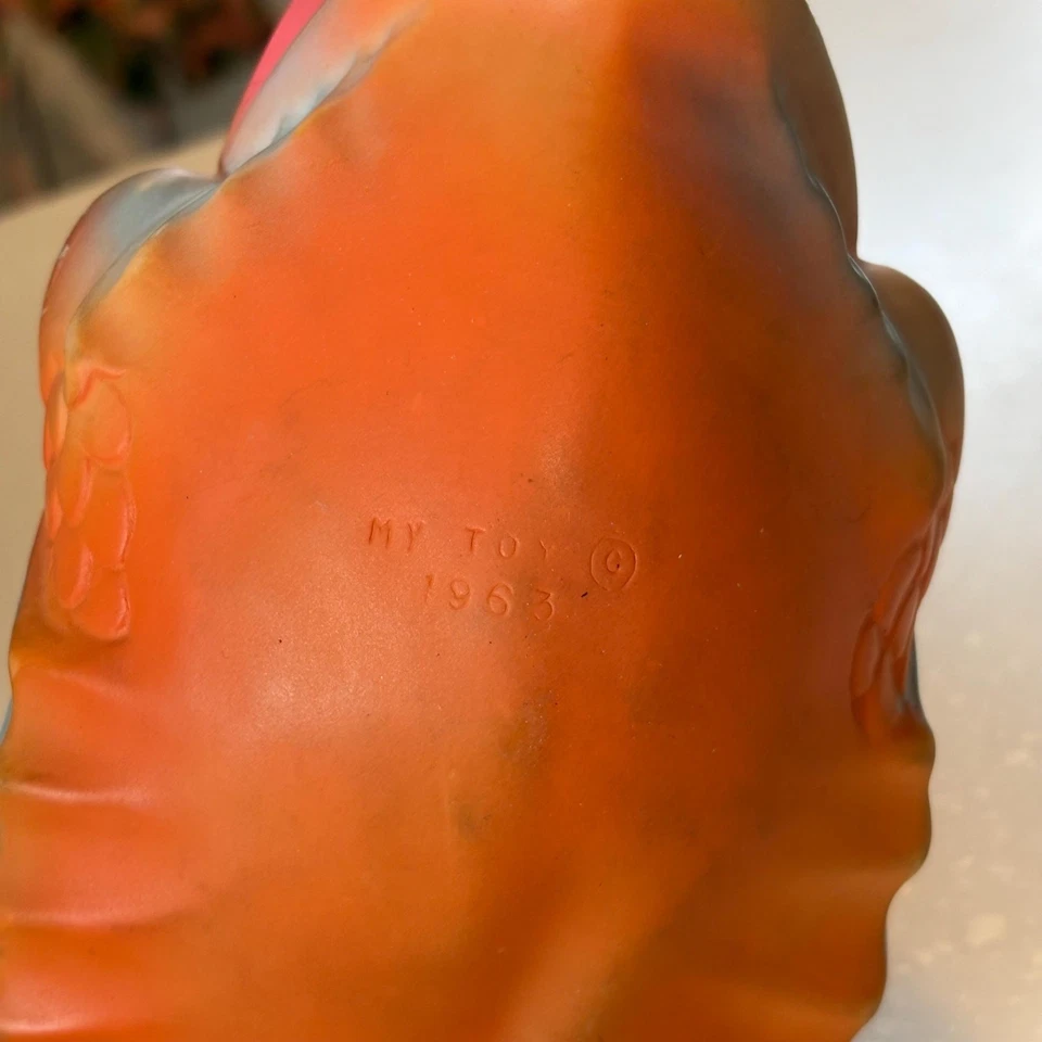 Vintage 1963 My Toy rubber face fish puppet, Rushton style - Image 4 of 4