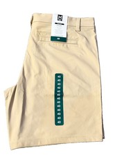 Member's Mark Mens Benton Short, 9" Inseam, Slim-Fit, Wicking Khaki Size 40 NWT