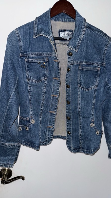 Live a Little Women's Denim Jacket Size Medium