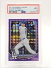 SHOHEI OHTANI 2025 BOWMAN CHROME BASEBALL PURPLE GEOMETRIC A /250 PSA 9 Q5536