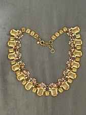 J.Crew Cluster Drop Stone Necklace Crystal One Size