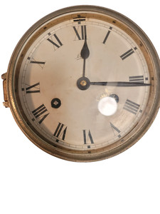 Schatz Vntage Brass Maritime Bulkhead Ship’s Bell Clock