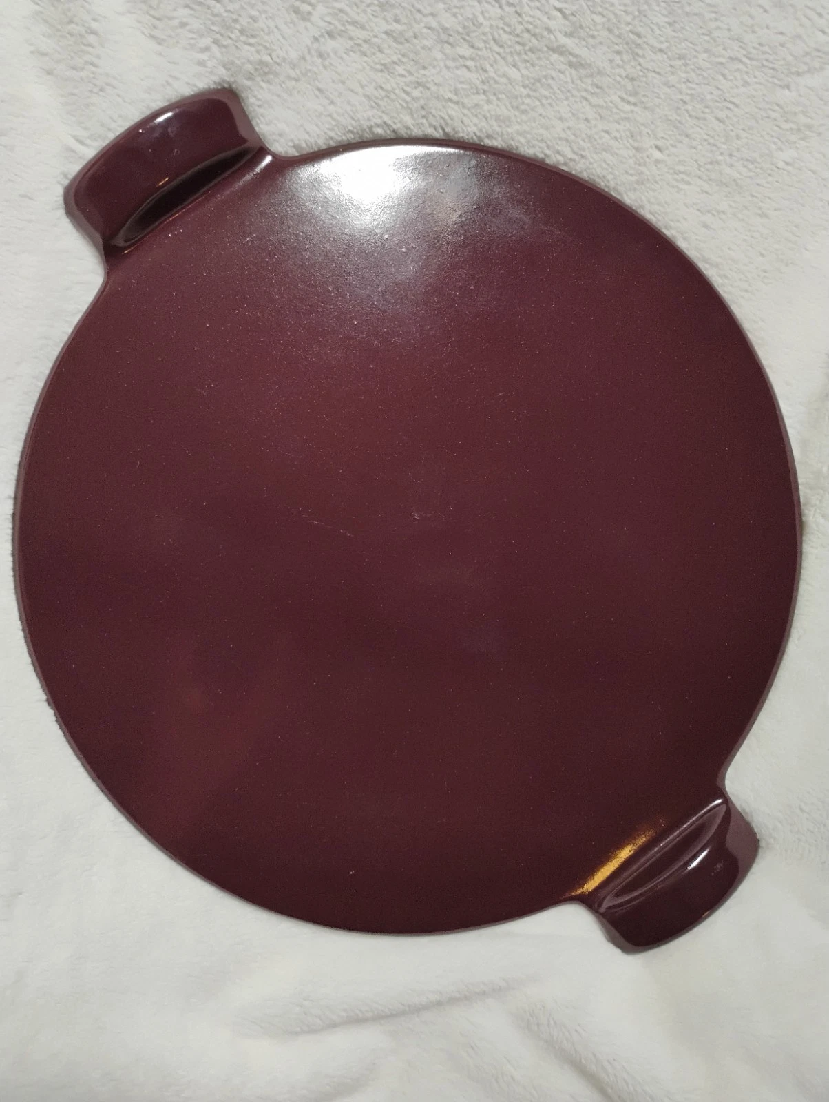 Emile Henry 14.4” Pizza Stone Burgundy Ceramic Baking Stone Made in France EUC
Opens in a new window